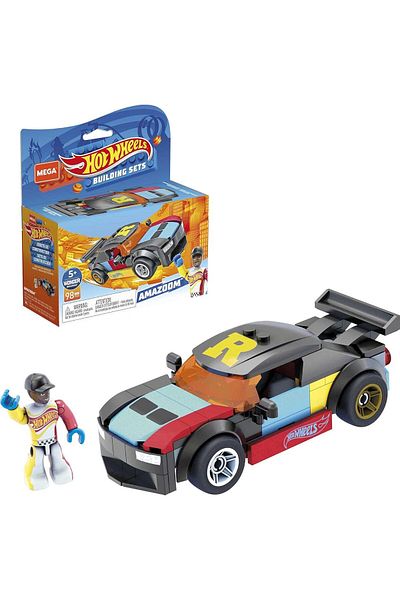 HOT WHEELS مجموعات بناء ميجا كونستروكس أمازوم، ألعاب بناء للأطفال