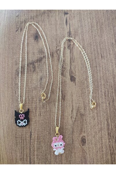 Miyuki Kuromi ve My Melody arkadaşlık kolyesi