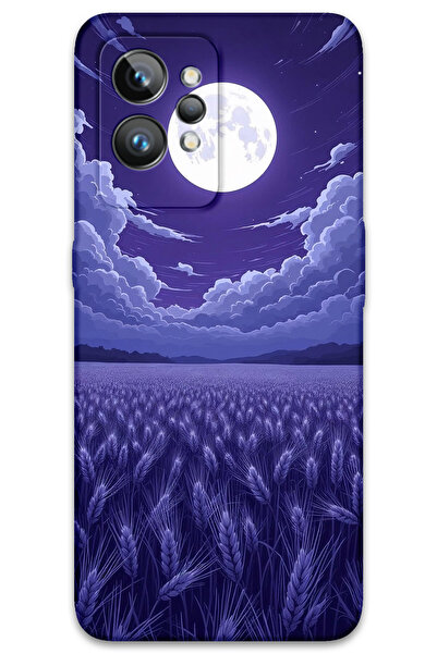 Gramaphone Realme GT 2 Pro Uyumlu Çiçek Desenli Telefon Kılıfı + Ekran Koruyu...