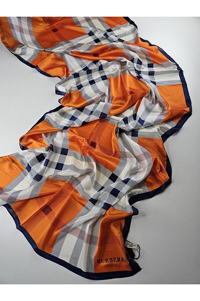 Webinay Home Plaid B Pattern Voile Silk Shawl New Season Premium Shawl Scraf