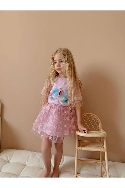 YİGİT BUTİK Yigit Boutique Girl's Suit with Tulle Skirt