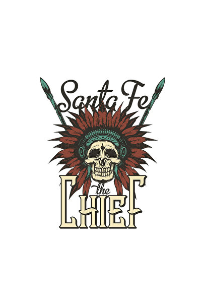 INOVATIX Set of 8 pieces, Sticker Santa Fe The Chief, INOVATIX®. 6 cm
