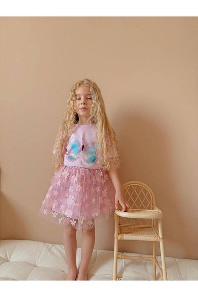 YİGİT BUTİK Yigit Boutique Girl's Suit with Tulle Skirt