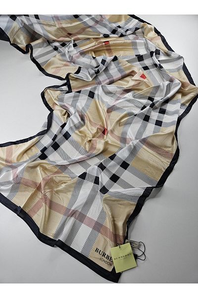 Webinay Home Plaid B Pattern Voile Silk Shawl New Season Premium Shawl Scraf