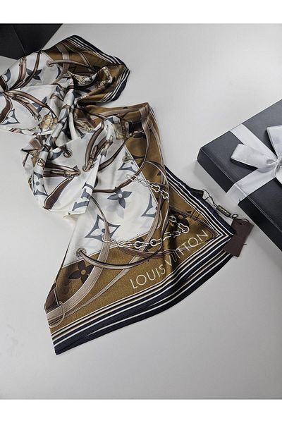 Webinay Home Lv Voile Silk Shawl New Season Premium Quality Luxury Silk Shawl