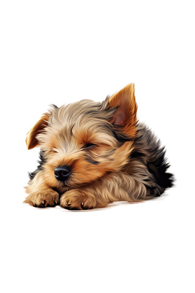 INOVATIX Σετ 8 τεμαχίων, Αυτοκόλλητο Silky Terrier, INOVATIX®. 6 εκ.