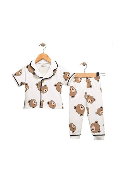 Minim Teddy Bear Printed Summer Pajama Set