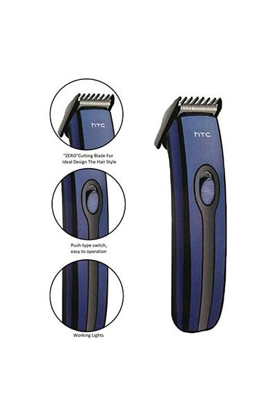 HTC AT209 cordless shaver and trimmer, blue