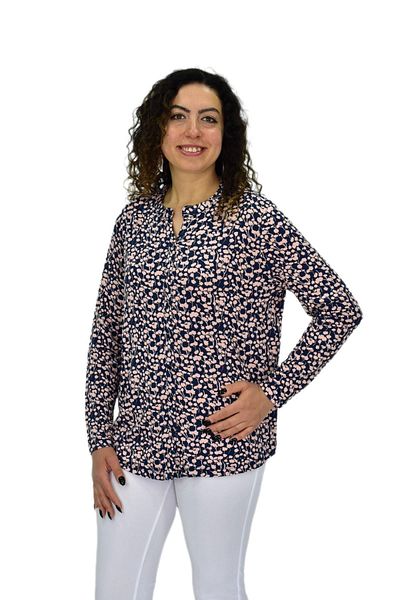 wearon tekstil Γυναικεία μακρυμάνικη μπλούζα με κουμπιά BGL-ST04683