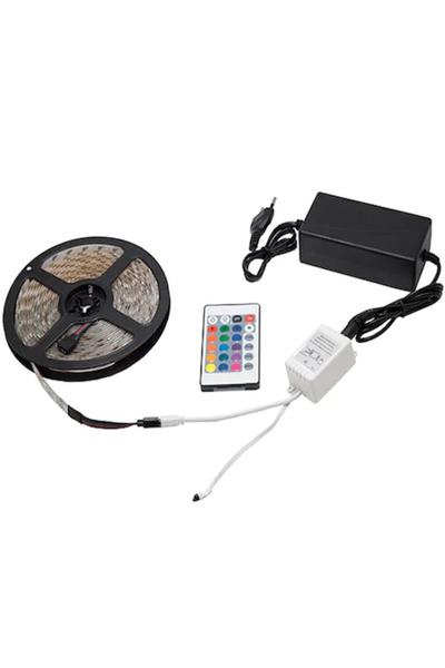 KAIZENINOX Kit Bandă LED RGB - Lungime 5M, 300 LED-uri, Telecomandă cu 24 de ...
