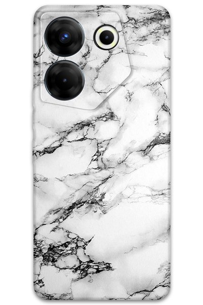 Gramaphone Tecno Camon 20 Pro 4g Compatible Marble Pattern Phone Case + Scree...