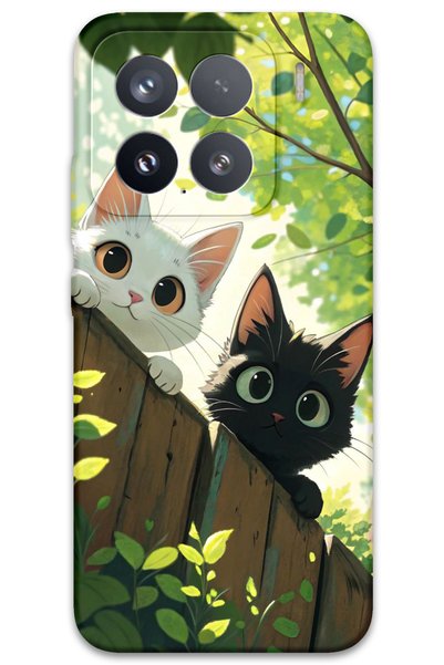 Gramaphone Xiaomi Mi 15 Compatible Cat Pattern Phone Case + Screen Protector ...