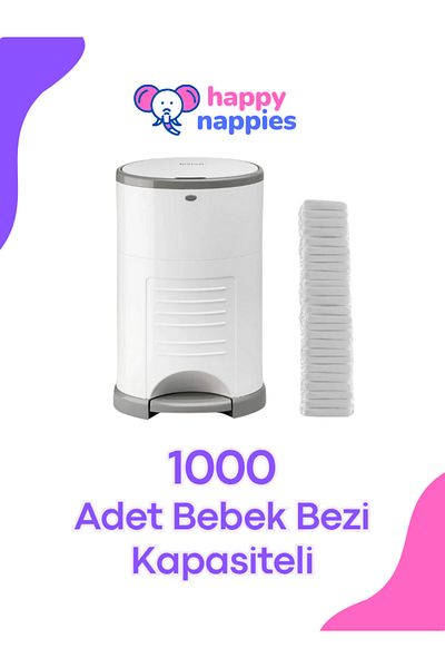 Korbell 16L Compatible Domestic Garbage Bag - 1 Pack - 1000 Pieces Baby Diaper Capacity