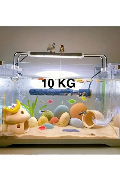 ks decor and design Akvaryum Kumu Sarı Silis Fırınlanmış 10 KG