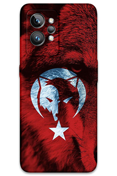 Gramaphone Realme GT 2 Pro Uyumlu Türk Bayrağı Desenli Telefon Kılıfı + Ekran...