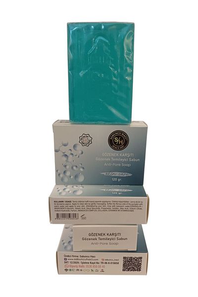 Sabuncu Hacı Zero Pore Pore Tightening Cleansing Bar, Pore Cleansing Effective Soap 120 Gr