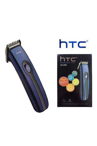 HTC AT209 cordless shaver and trimmer, blue