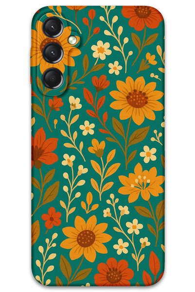 Gramaphone Galaxy A15 Compatible Flower Pattern Phone Case + Screen Protector...