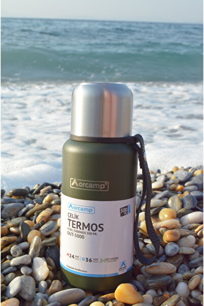 BIÇAK DOĞADA Orcamp 500 mL Termos- Paslanmaz Çelik Termos- Paslanmaz Çelik Bardaklı Ve Süzgeçli Matara Termos