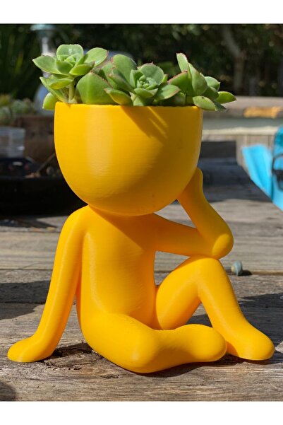 CETOYS 3D OTURAN DÜŞÜNCELİ ADAM FİGÜRÜ SAKSI