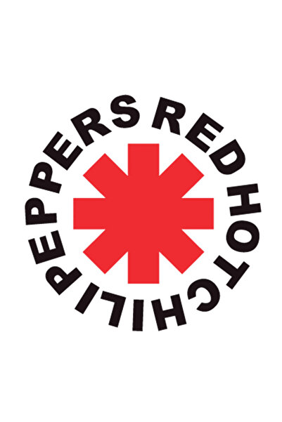 INOVATIX Set de 8 piese, autocolant cu logo-ul Red Hot Chili Peppers, INOVATI...