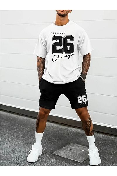 RawNox Combination Series T-Shirt/Shorts Chicago 26 Printed