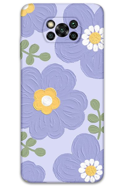Gramaphone Poco X3 Pro Compatible Flower Pattern Phone Case + Screen Protecto...