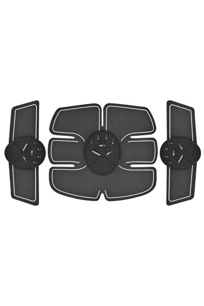 Ems Set de 3 centuri de fitness, EMS, electrostimulare corporală, Negru