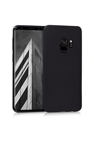 BLACK Carcasă Samsung Galaxy S9, subțire, antișoc, neagră