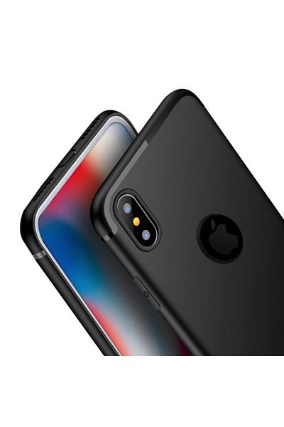 OEM Apple Iphone 10, Iphone X phone case offers protection Ultrathin Silicone Lux Black Matte