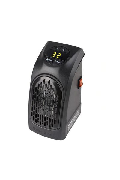 OEM Încălzitor portabil cu ventilator și încălzire instantanee, suprafață 25 mp, 350 W, negru, iZowe, temporizator
