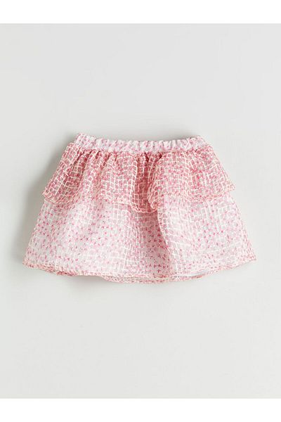 LC Waikiki Lcw Floral Girl's Skirt with Elastic Waist Fast Fashion