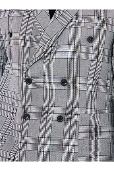 Take Two Checkered Double Breasted Suit with Pants