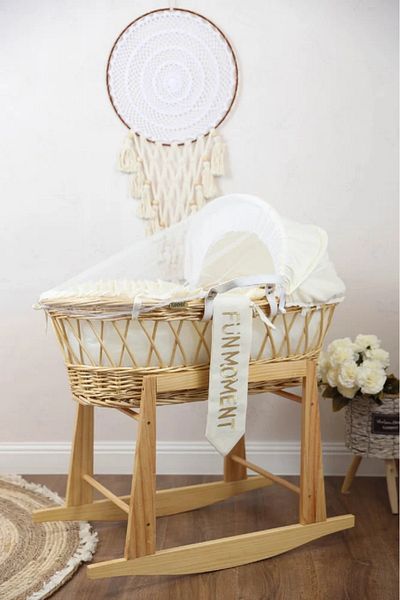 Fun Moment Moses basket + wooden base