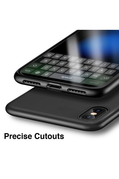 OEM Apple Iphone 10, Iphone X phone case offers protection Ultrathin Silicone Lux Black Matte