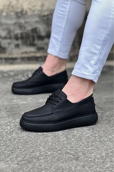 TB Terzi Bey Terzi Bey Tb508 Charcoal Skin Orthopedic Sole Men's Casual Shoes