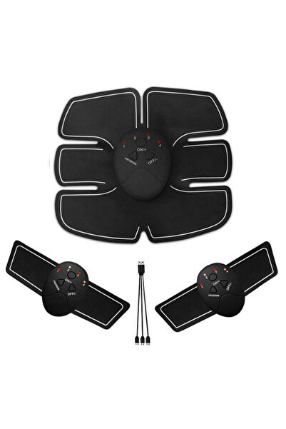 OEM Set de 3 centuri de stimulare musculară EMS pentru abdomen, fitness, masa...