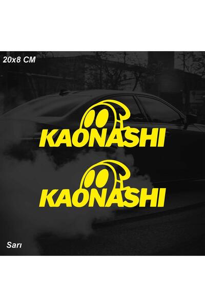 ARONA ملصق KAONASHI (ملصق السيارات الياباني) ملصق JDM للدراجات النارية والسيا...