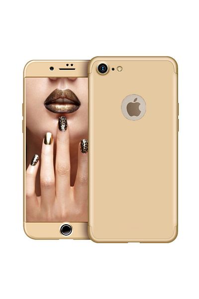 OEM Apple Iphone 6Plus /6S Plus phone case offers 3in1 Slim protection Lux Design Gold + Glass Film