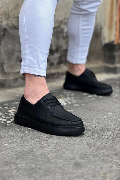 TB Terzi Bey Terzi Bey Tb508 Charcoal Skin Orthopedic Sole Men's Casual Shoes