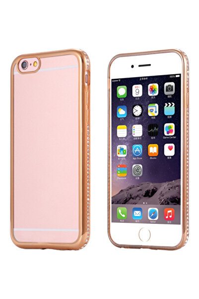 Gold Θήκη Apple iPhone 7, Elegance Luxury με επιμετάλλωση διαμαντιών Χρυσό