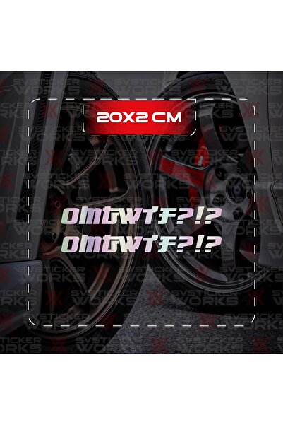 ARONA ملصق OMGWTF مكتوب عليه JDM للكمبيوتر المحمول والدراجات النارية، ملصق لا...