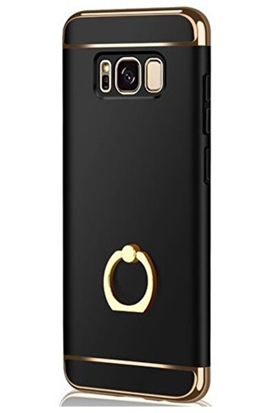 BLACK Θήκη Samsung Galaxy J7 2017, Elegance Luxury 3in1 Μαύρη