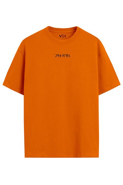 Uniquetex Μπλουζάκι VEK Cengizhan Special Design Oversize με στάμπα στην πλάτη του γούρκικου αλφαβήτου