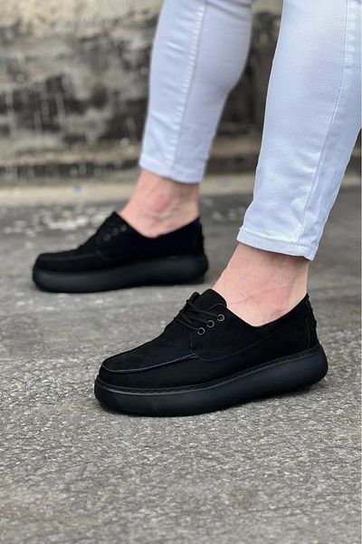 TB Terzi Bey Terzi Bey Tb508 Charcoal Suede Orthopedic Sole Men's Casual Shoes