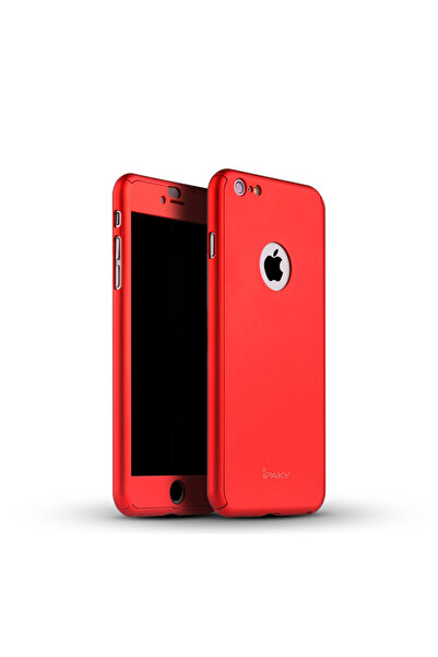 OEM Husa IPAKY GLAMOUR - Full Protection 360 Decupata - Iphone 6 / 6S (Red) c...