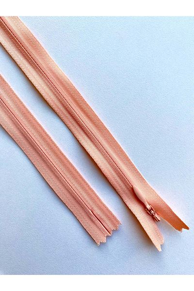 Luxuro Premium Hidden Zipper Salmon Pink - 70 cm Length
