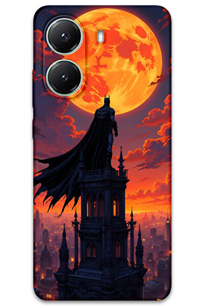 Gramaphone Poco x7 Pro Uyumlu Batman Desenli Telefon Kılıfı + Ekran Koruyucu - 5829