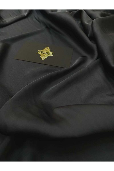 Luxuro Premium Silky Elastic Satin Anthracite Grey