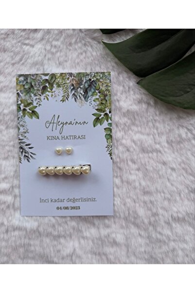 SOFT İnci toka küpe düğün nişan söz doğum günü hediyelik 10 adet